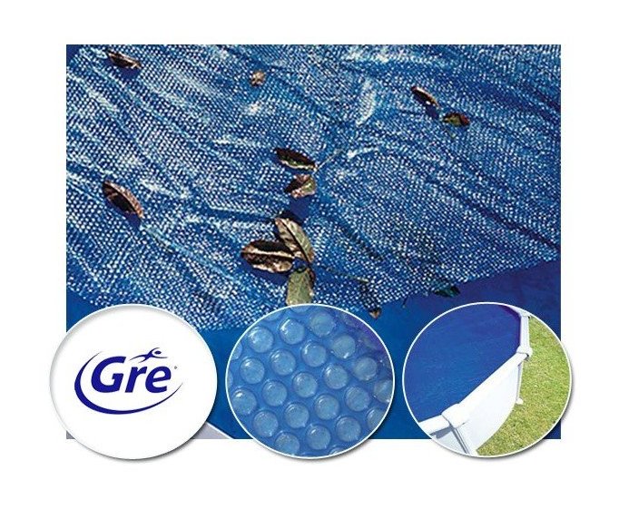 Bâche à bulles pour piscine ronde Gre Pool - Dimensions bâche: Ø 3,95 m - Gré