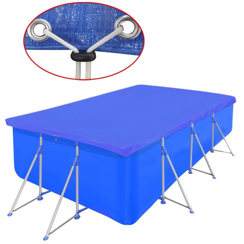 vidaXL Bâche Piscine en PE Rectangulaire 400 x 207 cm 90 g/mètre carré vidaXL Bâche Piscine en PE Rectangulaire 400 x 207 cm 90 g/mètre carré