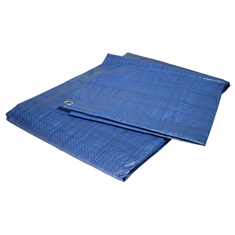 Bâche plastique 10x15 m bleue 80g/m² - bâche de protection polyéthylène - UNIVERS DU PRO