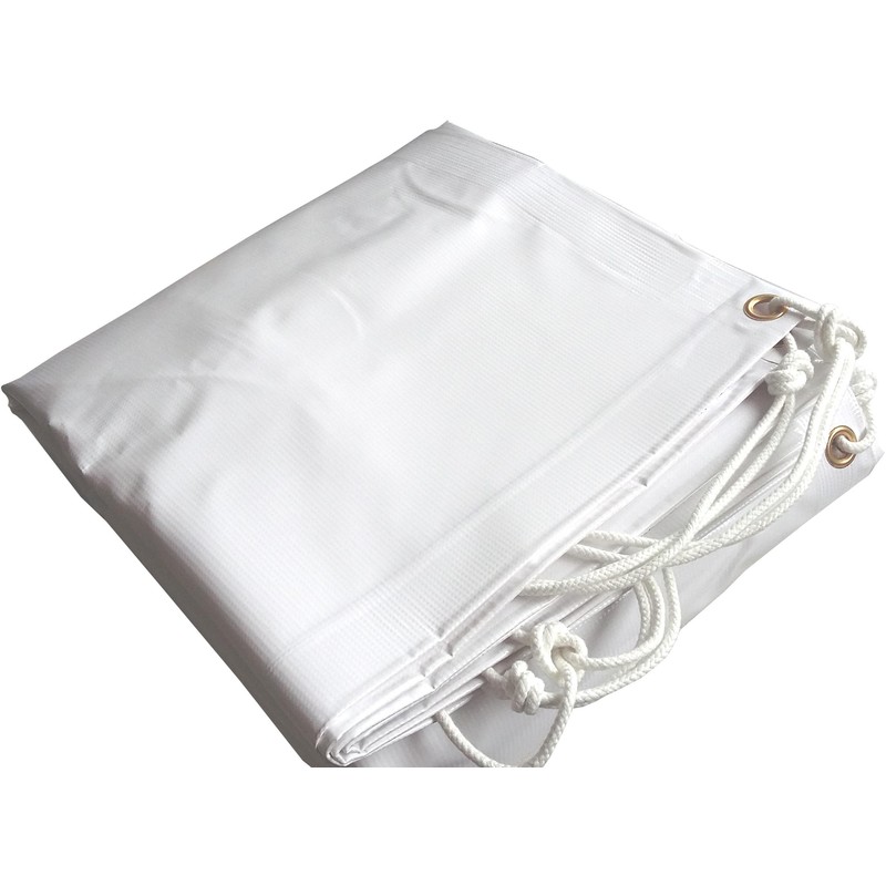 Bâche professionnelle 100% PVC indéchirable renforcée imperméable traitée Anti-UV 650gr/m2 | 5x8m - HEXOUTILS