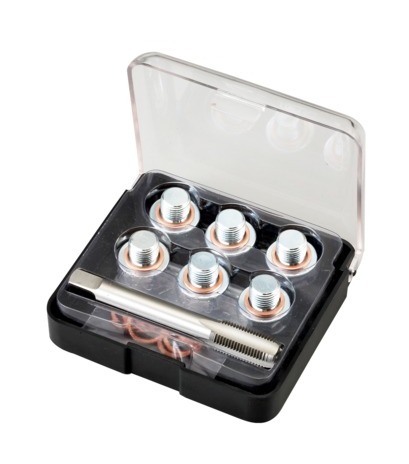 Mini coffret de restauration des filets de carter d'huile, taraud M13 x 1.5P + 6 bouchons + 12 joints cuivre - BOD102 - Bahco Mini coffret de restauration des filets de carter d'huile, taraud M13 x 1.5P + 6 bouchons + 12 joints cuivre - BOD102 - Bahco