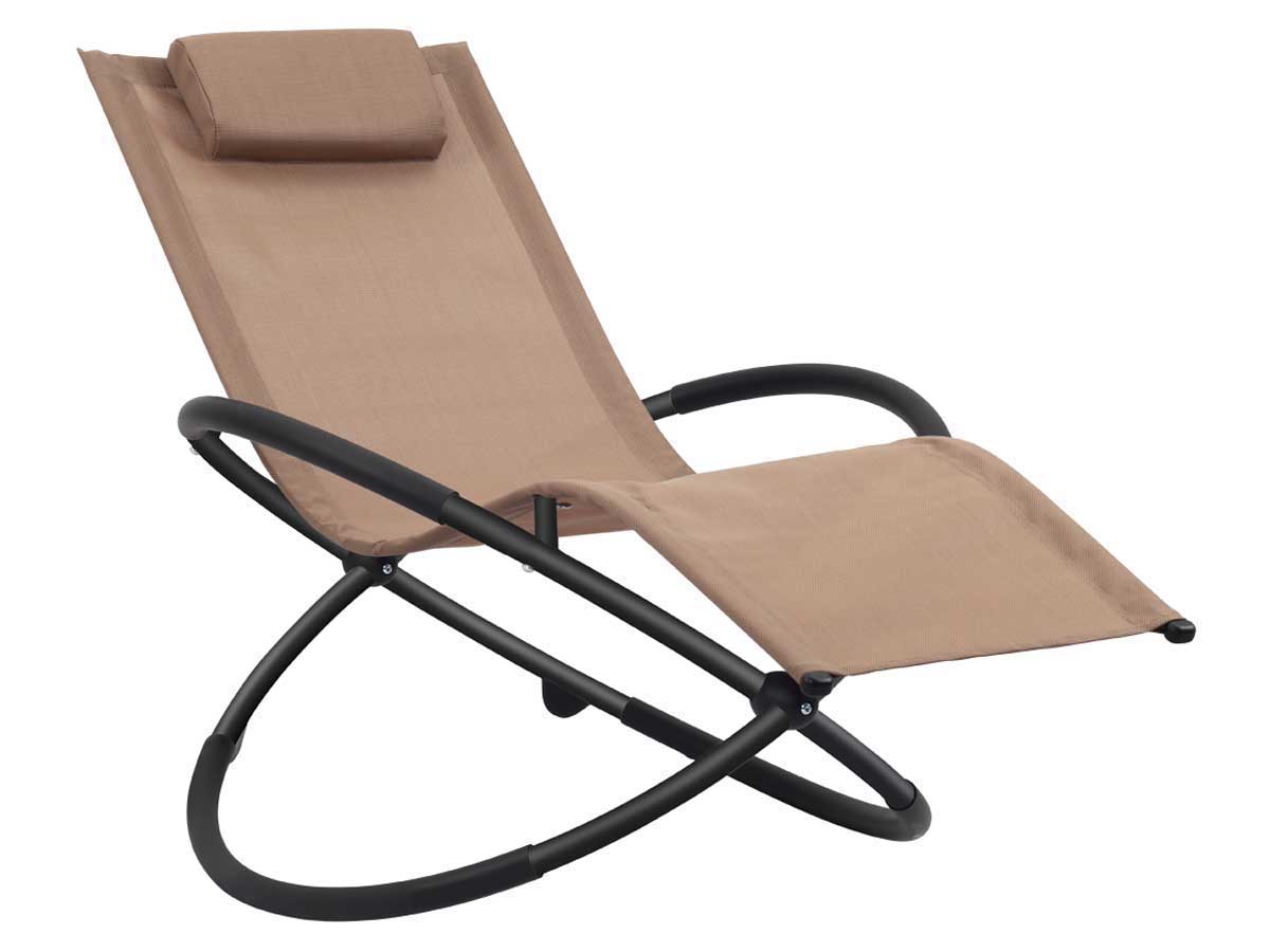 Bain de soleil à bascule en aluminium Lina - Phoenix - Taupe