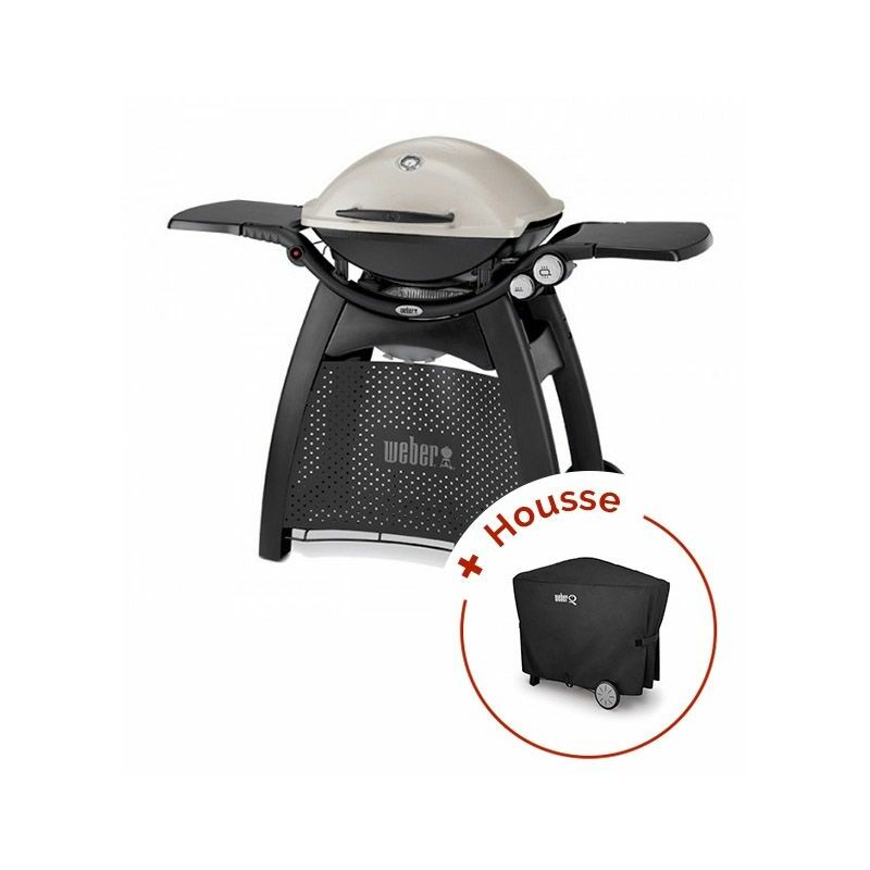Pack Barbecue à gaz Weber Q 3000 Titanium + housse