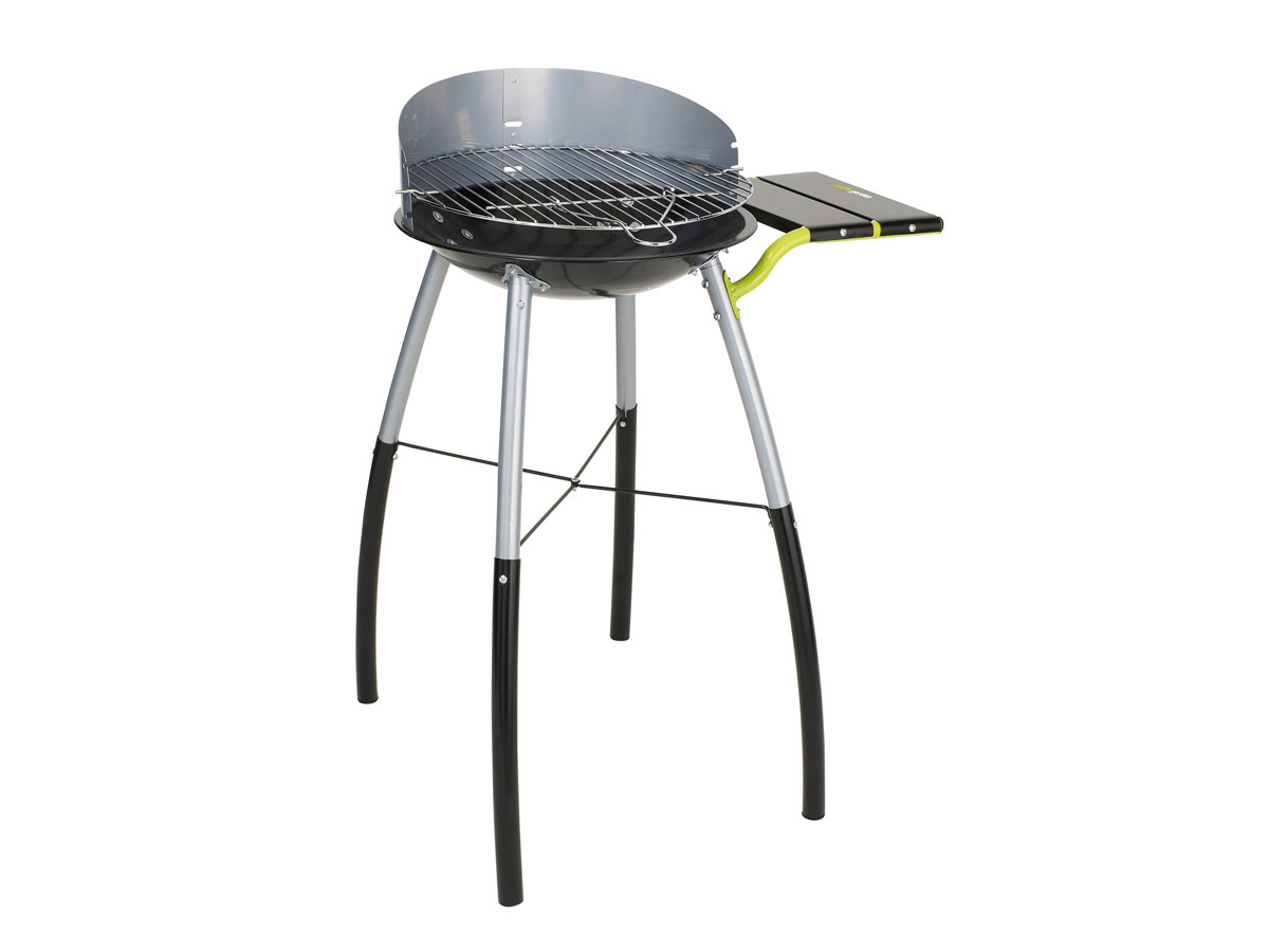 Barbecue à charbon de bois Tondino - 3 hauteurs de cuisson - Ø 42 x 12 cm