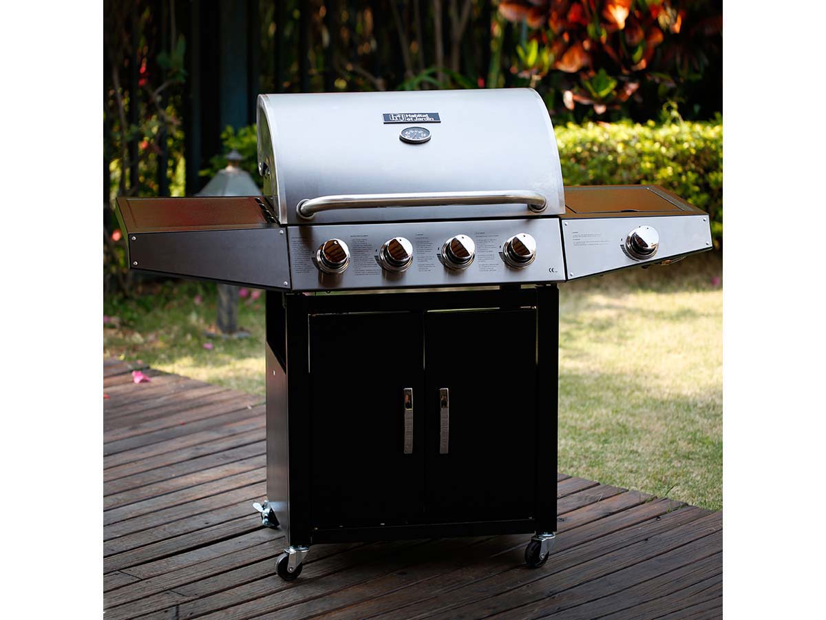 Barbecue gaz Party 5 - 5 Brûleurs dont 1 latéral - 15.2 kW
