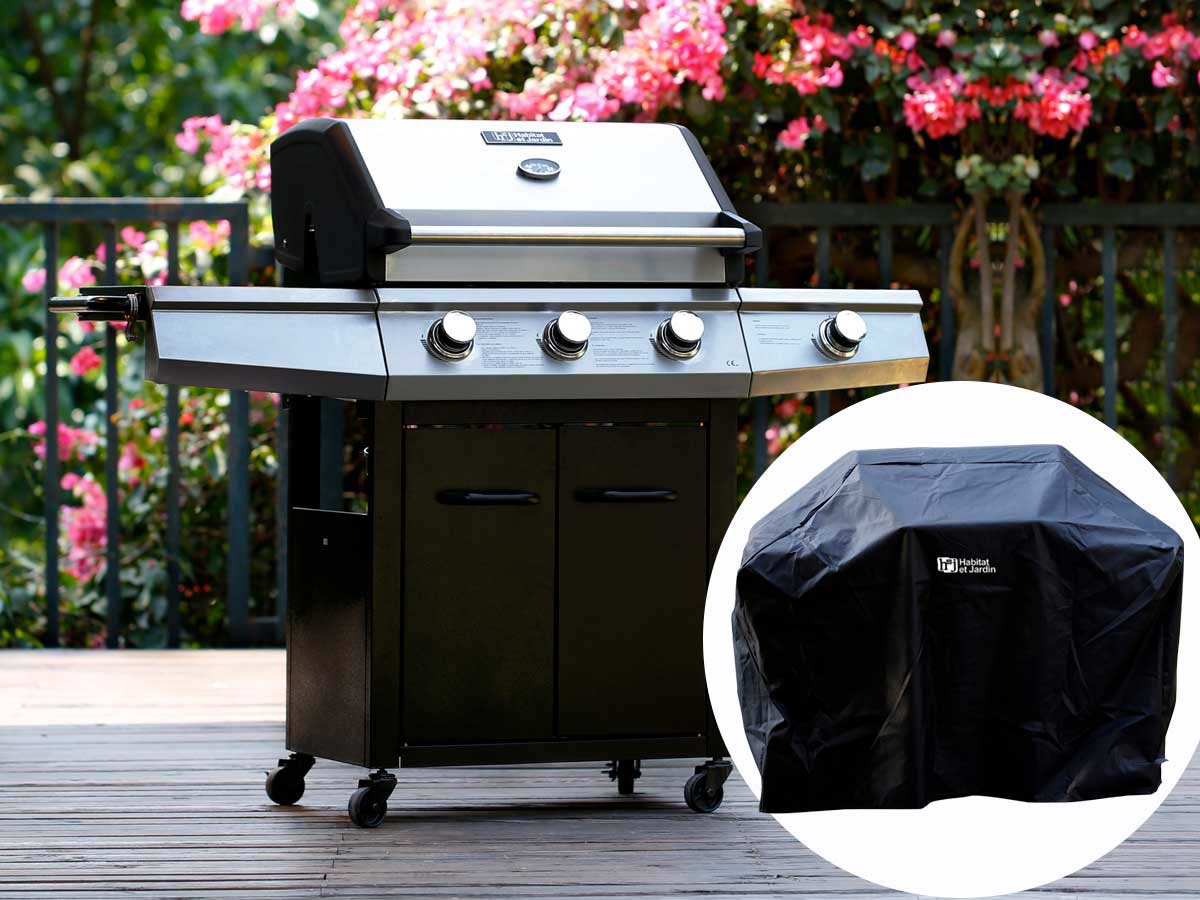Barbecue Gaz Bingo 4 - 4 brûleurs dont 1 latéral - 14kW + Housse protection