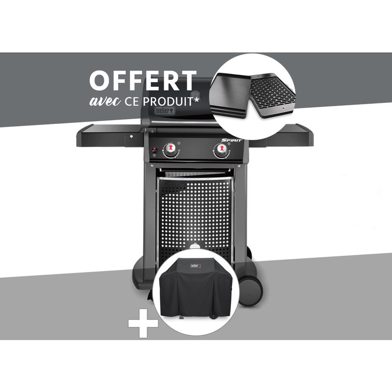 Barbecue Spirit E-210 Classic + Plancha + Housse - Weber
