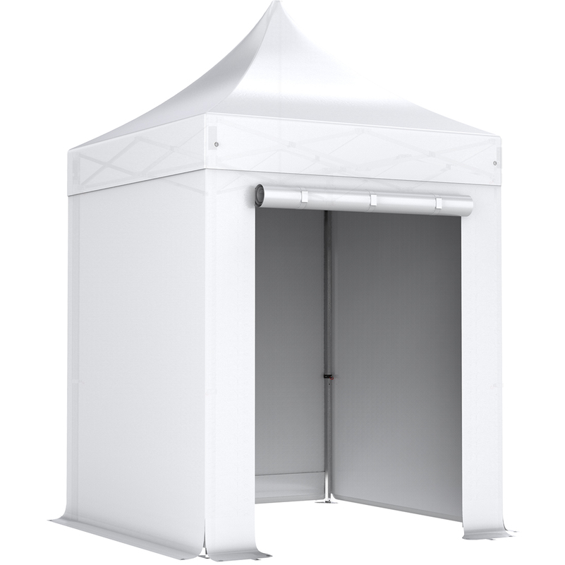 Barnum pliant 2x2m Pack complet Alu 40 polyester 300g/m² pelliculé PVC BLANC - INTEROUGE