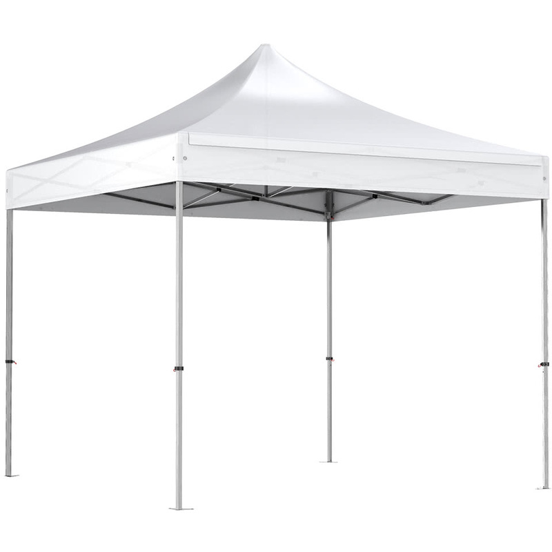 Barnum pliant 3x3m Alu 40 polyester 300g/m² pelliculé PVC BLANC - INTEROUGE