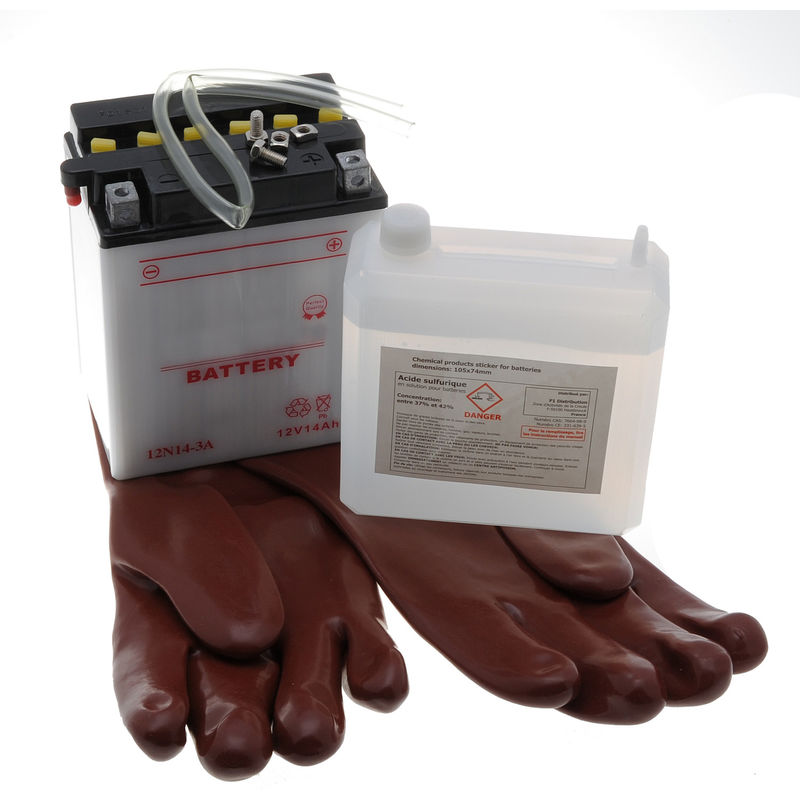 Batterie 12N14-3 A pour tondeuse autoportée, moto, moto neige livrée avec acide - JARDIAFFAIRES Batterie 12N14-3 A pour tondeuse autoportée, moto, moto neige livrée avec acide - JARDIAFFAIRES