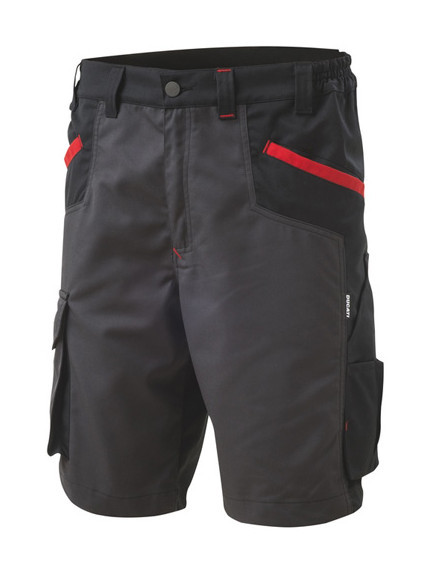 Bermuda de travail INN-BRAKE 12DUC1 Noir-Gris foncé - 35% coton 65% polyester - Ducati - taille: 52R - DUCATI WORKWEAR