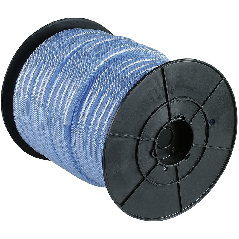 Bobine dévidoir cristal tressé armé Cap Vert - Longueur 40 m - Diamètre intérieur 16 mm - Extérieur 22 mm - CAPVERT