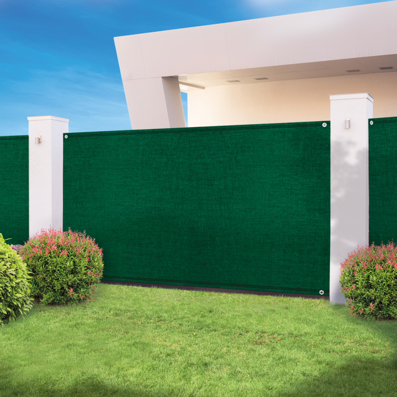 Brise vue haute densité vert  2 x 10 m 300 gr/m² qualité pro