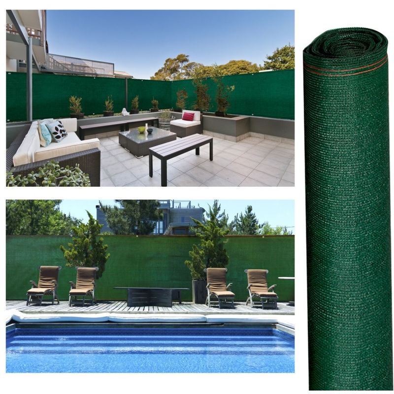 Brise vue haute densité 1,2x10m 300 gr/m² vert qualité pro - IDMARKET