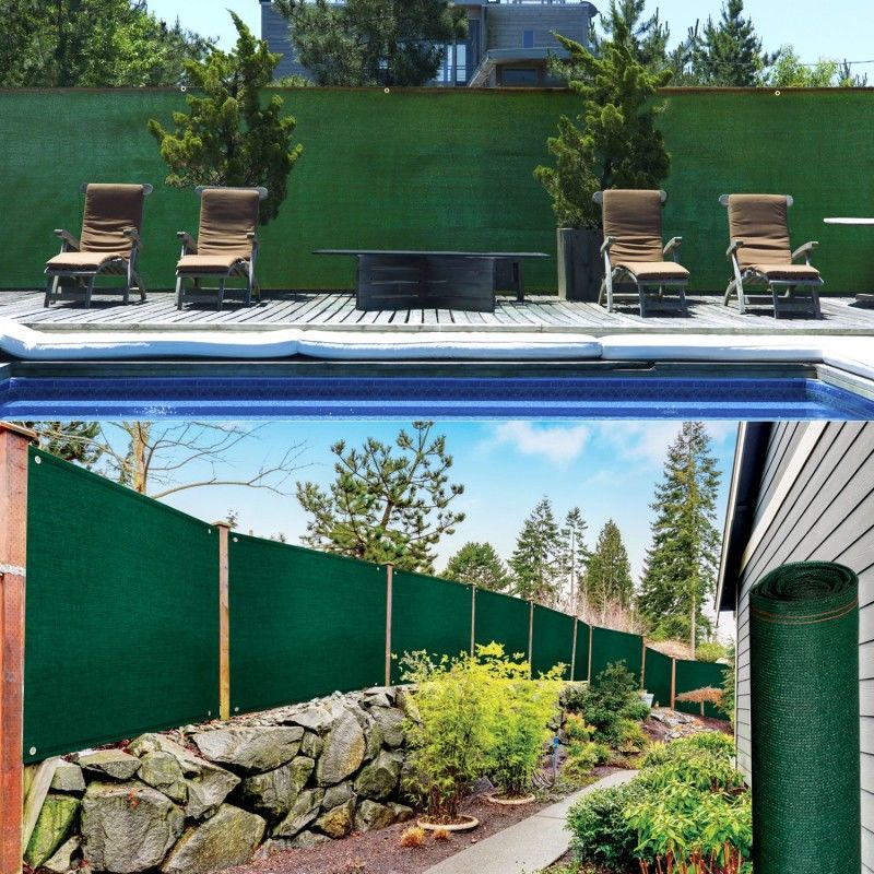 Brise vue renforcé 1,2 x 10 m vert 220 gr/m² luxe pro - PROBACHE