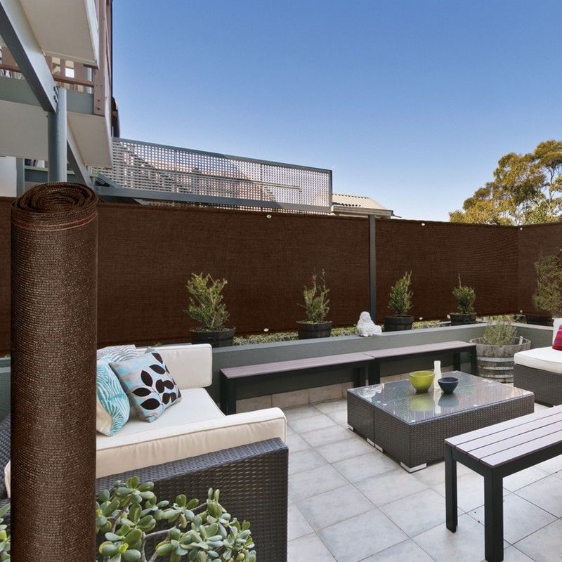 Brise vue renforcé 1.8 x 10 m marron 220 gr/m² luxe pro - PROBACHE
