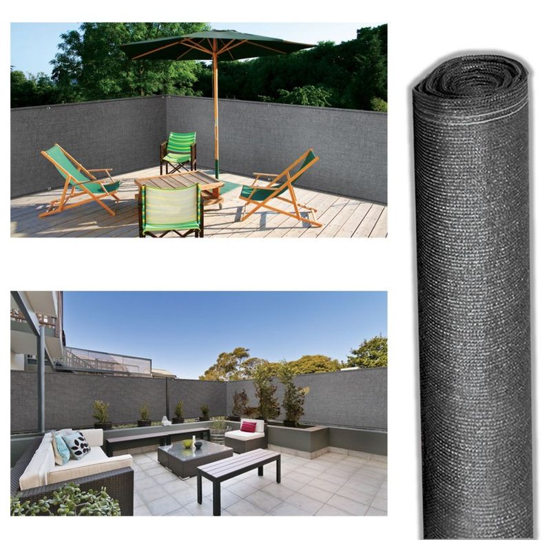 Brise vue renforcé 2 x 10 m gris 220 gr/m² luxe pro - PROBACHE