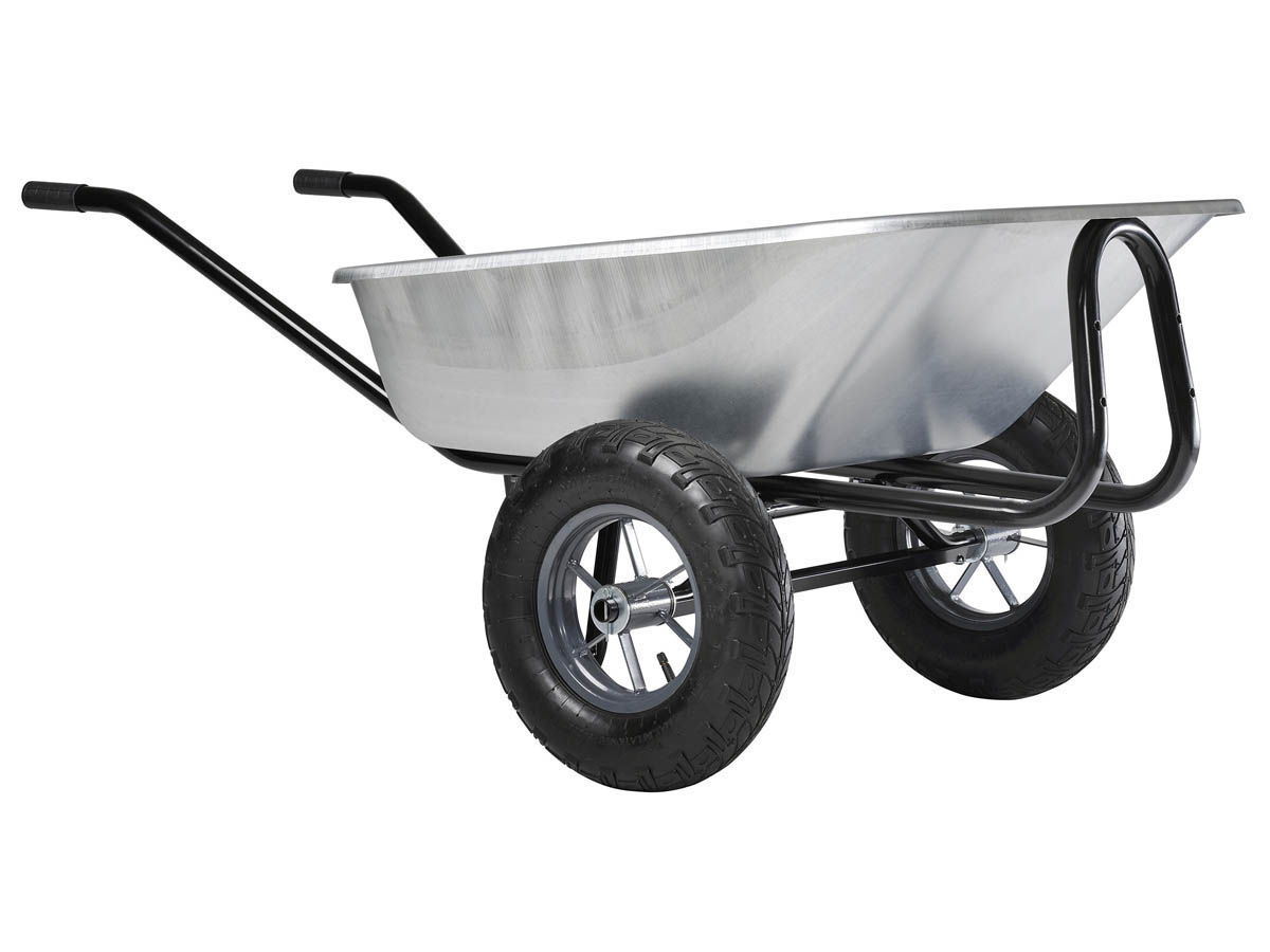 Brouette Galva roues gonflées Expert Twin - 150L