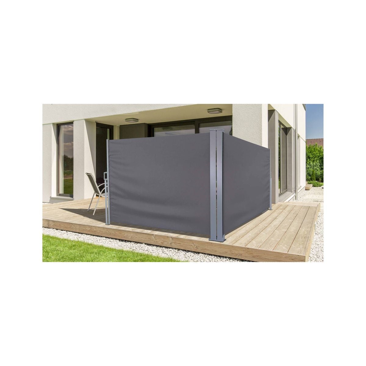 Paravent rétractable double