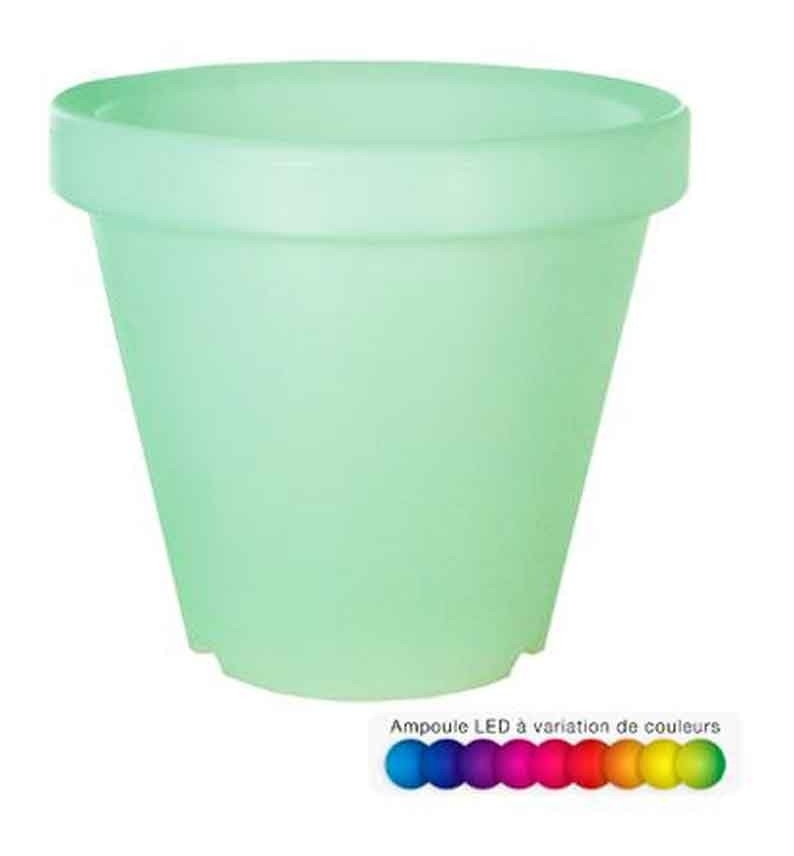 Cache pot lumineux - 18 LED - Livraison gratuite - AC-DÉCO