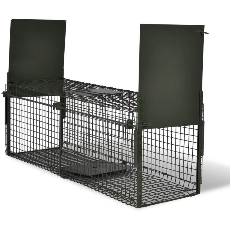 vidaXL Attrape à animaux avec 2 portes vidaXL Attrape à animaux avec 2 portes