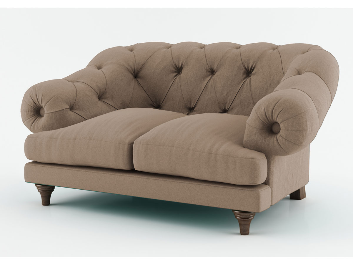Canapé tissu King - 2 places - Taupe