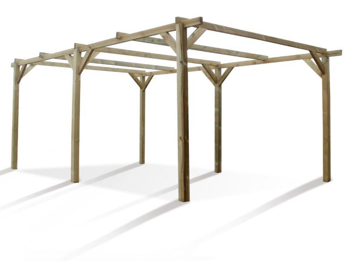 Carport voiture Paco - 15.30 m² - 3.00 x 5.10 x 2.19 m