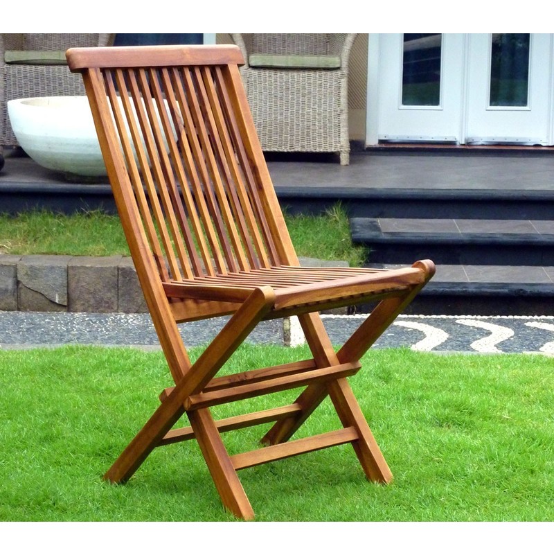 chaises de jardin pliante en teck huilé - WOOD-EN-STOCK chaises de jardin pliante en teck huilé - WOOD-EN-STOCK