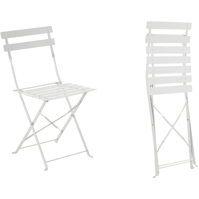 Chaise de jardin métal pliante Camargue Blanche - HESPERIDE Chaise de jardin métal pliante Camargue Blanche - HESPERIDE