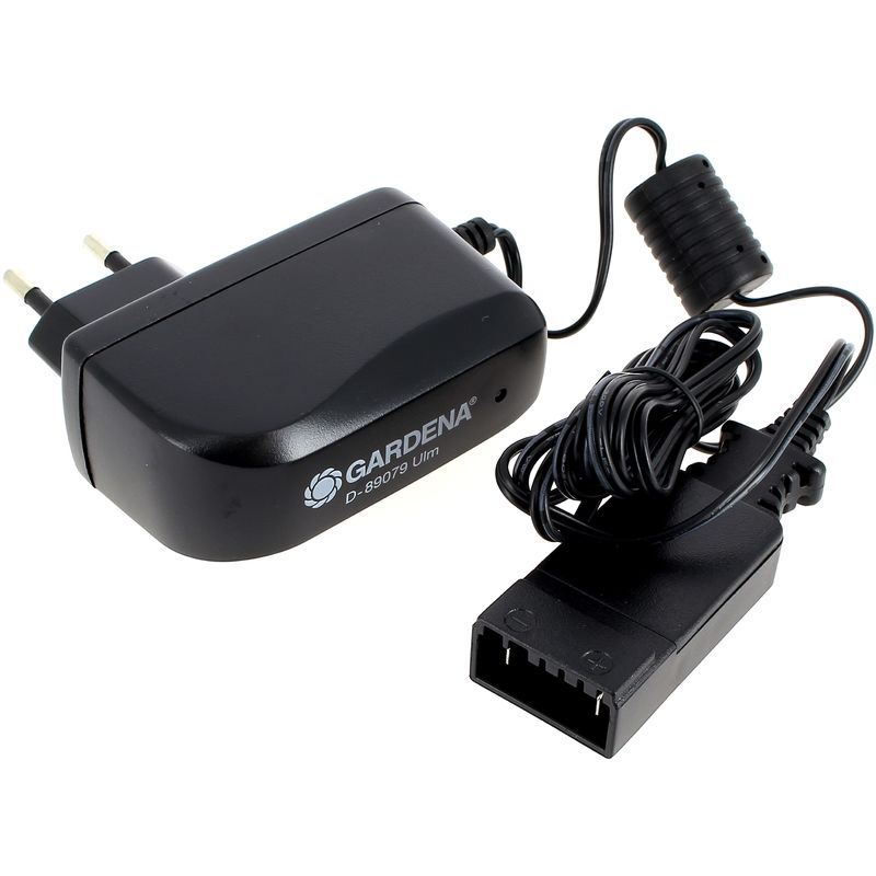 Chargeur 18v ssb-1221-00-r pour Taille-haie Gardena, Tronconneuse Gardena, Coupe bordures Gardena, Souffleur a feuilles Gardena, Arroseur Gardena