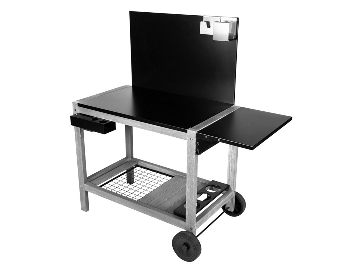 Chariot plancha en bois et acier Optima