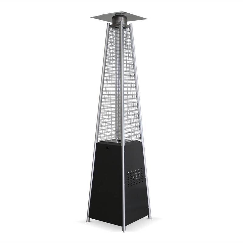 Arctic 13kW Gris foncé - Parasol chauffant gaz pyramide, véritable flamme, roulettes incluses - ALICE'S GARDEN Arctic 13kW Gris foncé - Parasol chauffant gaz pyramide, véritable flamme, roulettes incluses - ALICE'S GARDEN