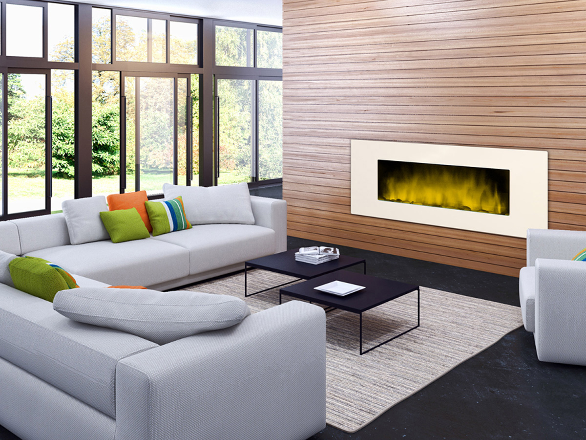Cheminée électrique design White loft XXL - Color Style - 1000 W ou 2000 W