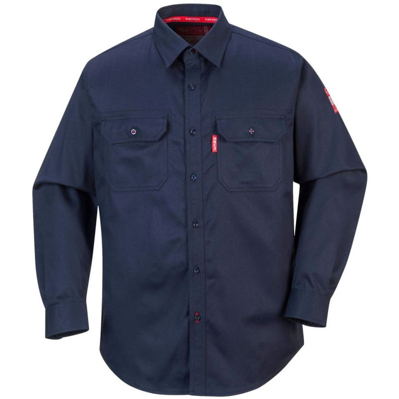 Chemise de travail Ignifugée Portwest Bizflame Marine M