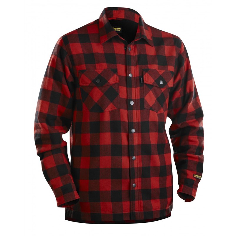Chemise Flannelle doublée Rouge/Noir 3225 Blaklader - Noir / Rouge - S