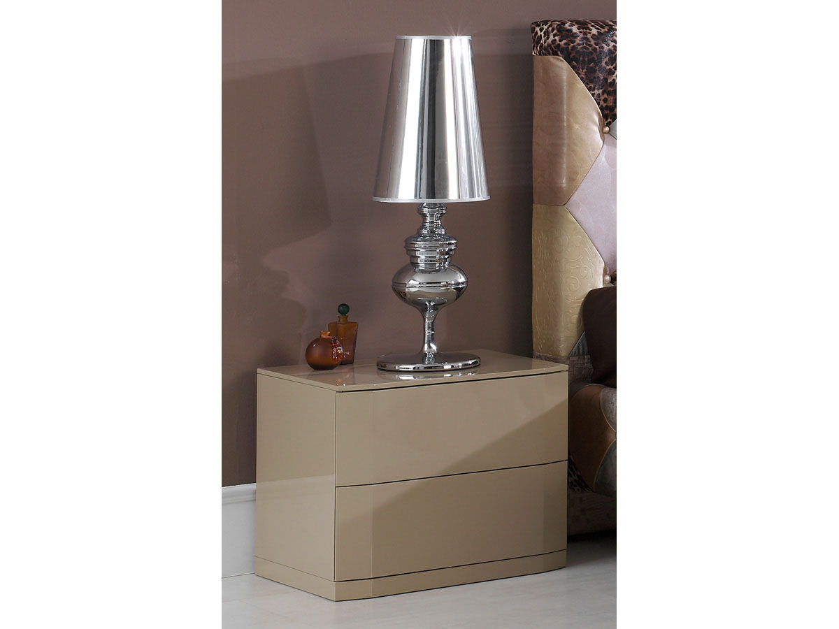 Lot de 2 chevets Delta - 54 x 45 x 46 cm - Coloris moka