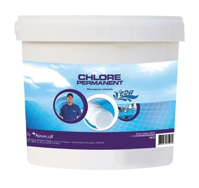 Chlore piscine permanent seau 5 kg - SéLECTION BRICO-TRAVO