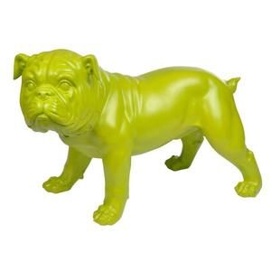 HOMEA Bouledogue en résine 27cm - Vert