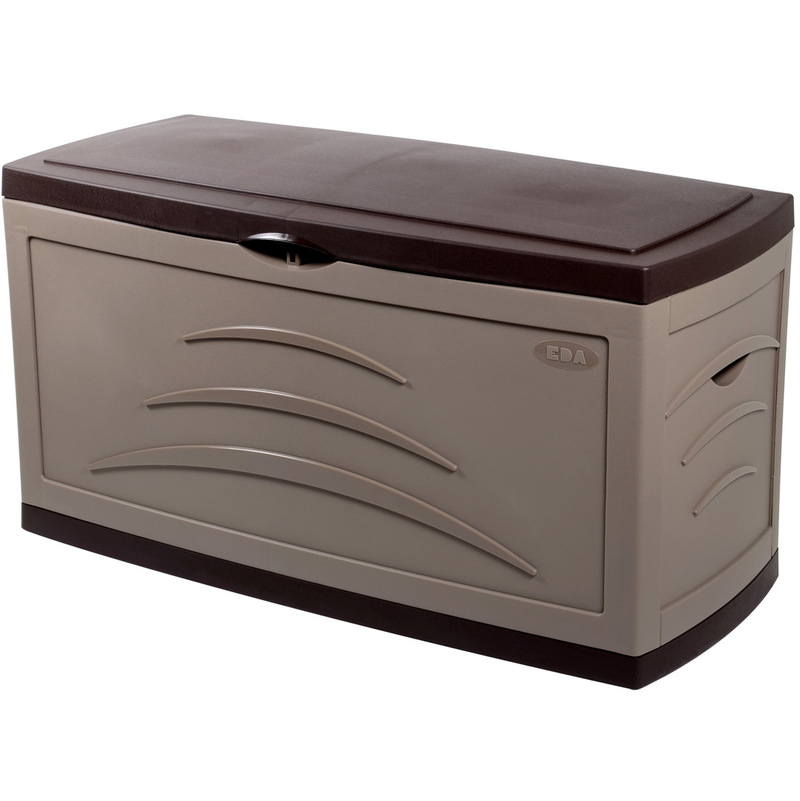 Coffre de rangement Serena - 310 L - Taupe - EDA Coffre de rangement Serena - 310 L - Taupe - EDA