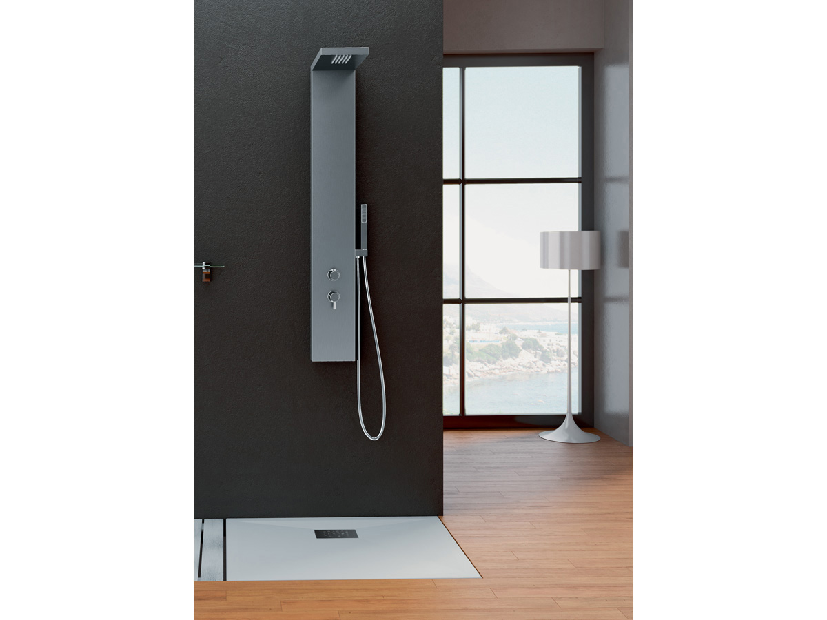 Colonne de douche inox Aquastyle - 153 x 20 cm