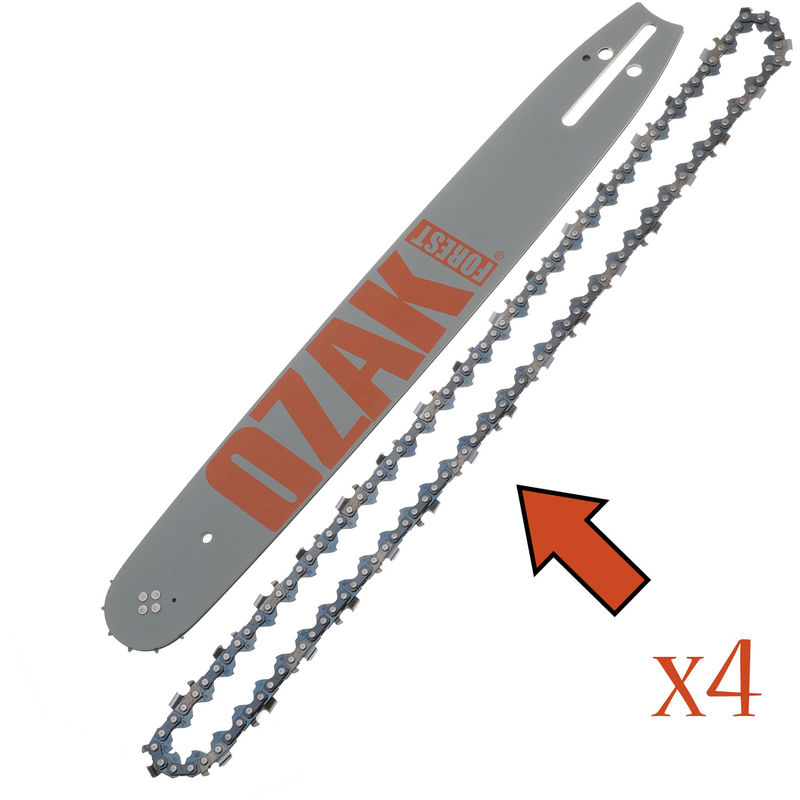 Combo Guide 40cm + 4 chaines Pro .325 1.3mm = Oregon 160SLGK095 + 20-66E - JARDIAFFAIRES