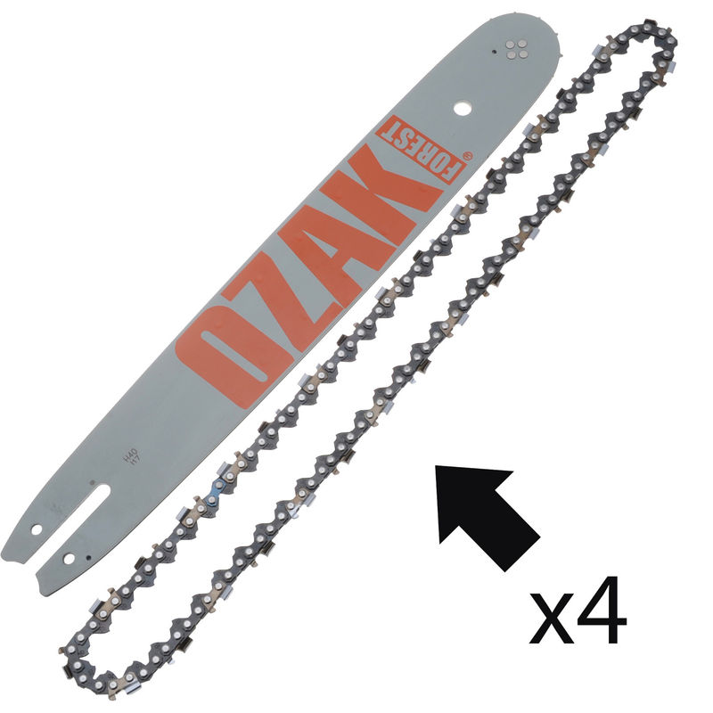 Combo guide 40cm + 4 chaînes Pro .325 1.6mm = Oregon 163SLBA074 + 22-62E - JARDIAFFAIRES