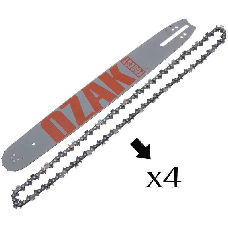 Combo guide 45cm + 4 chaines Pro 325 1,5mm = 188SLHD009 + 21-68E - JARDIAFFAIRES