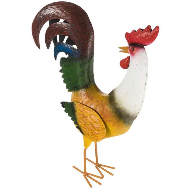 Coq métal tourne la tête 45cm - P. OUTILLAGE