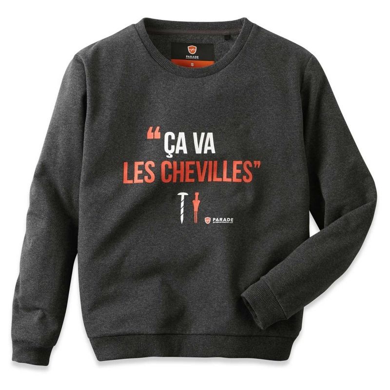 Csweat- Sweat à message - Homme - taille : S - couleur : Gris - PARADE