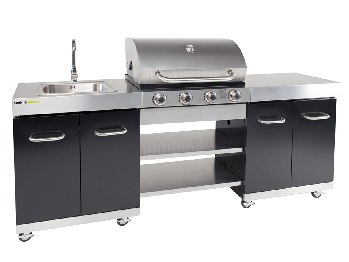 Cuisine d'extérieur Summer - 3 modules : Gaz - Evier - Plan de travail