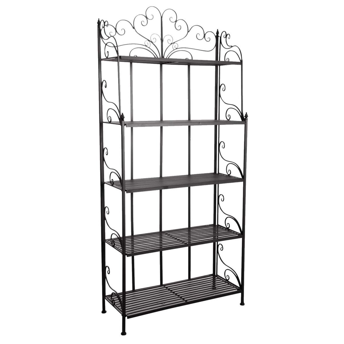 Etagère pliante en métal 5 tablettes