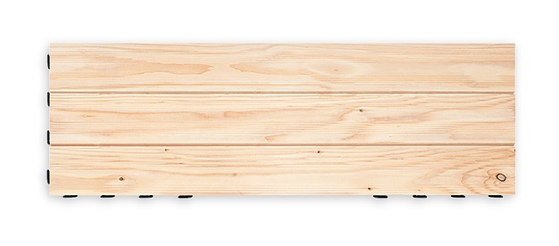 Dalle terrasse bois clipsable tout terrain XXL (118x39x7,3cm - 0,46M2) - Pin Douglas - FABULOUS GARDEN