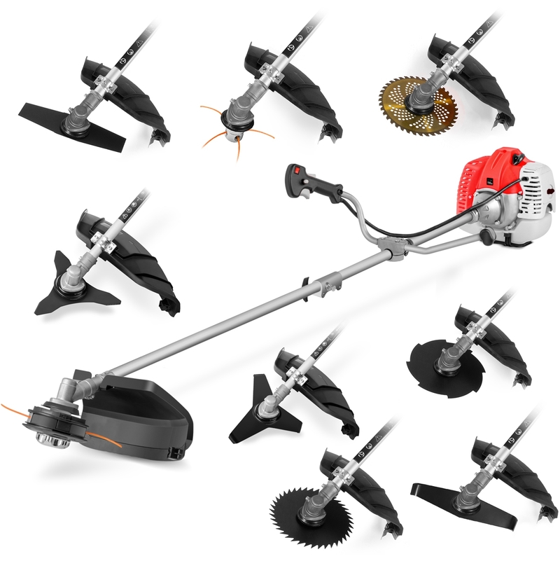 Débroussailleuse thermique 65cc avec 9 accessoires pour coupe -Greencut Débroussailleuse thermique 65cc avec 9 accessoires pour coupe -Greencut