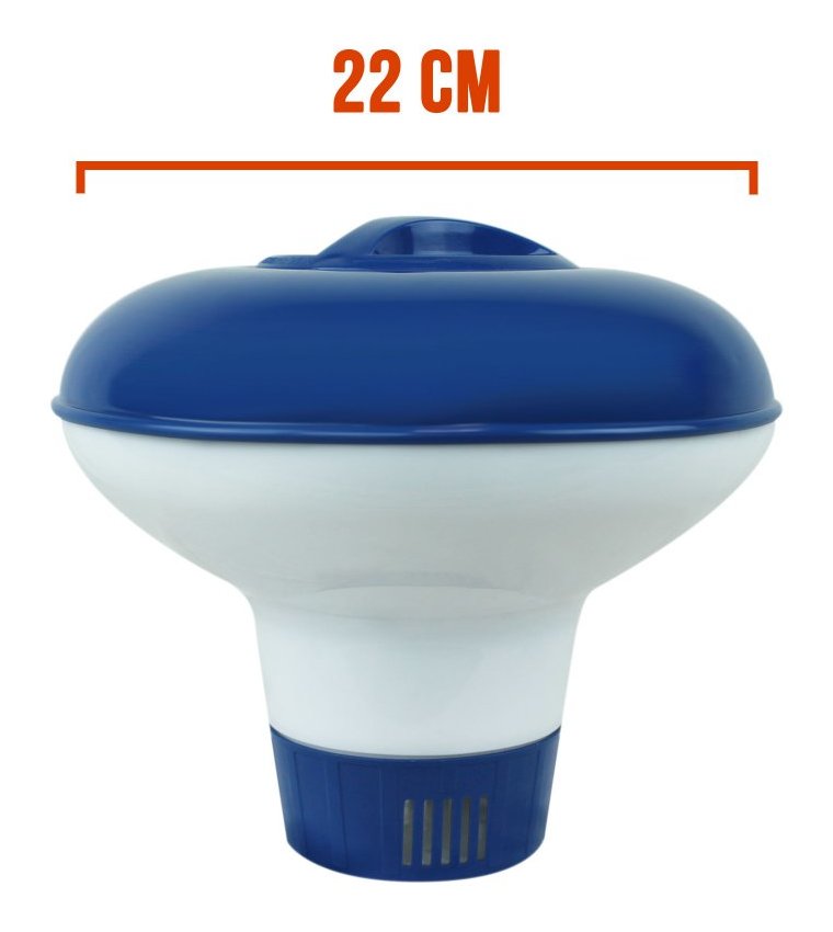 Diffuseur de chlore ou de brome flottant réglable Ø 22 cm - Linxor